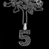 555 silver pendant