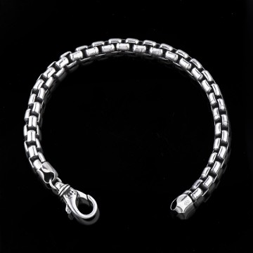 Box silver bracelet