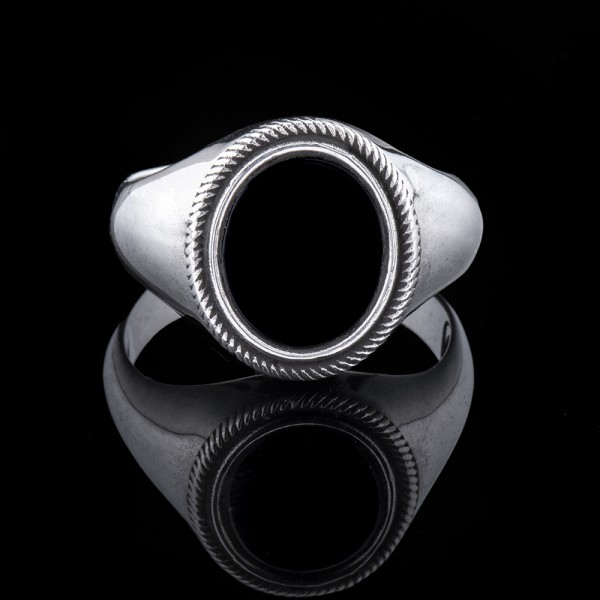 silver onyx ring