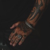 Silver pirate ring