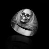 Penny- silver skull ring